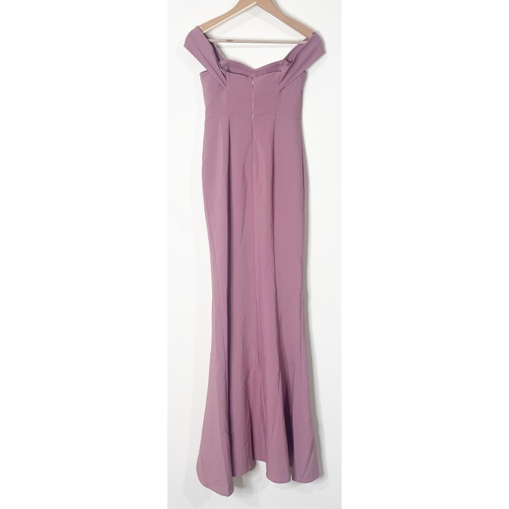 Likely Pink Mauve Off Shoulder Mermaid Bartolli Gown Dress in Nostalgia Rose - Picture 7 of 9